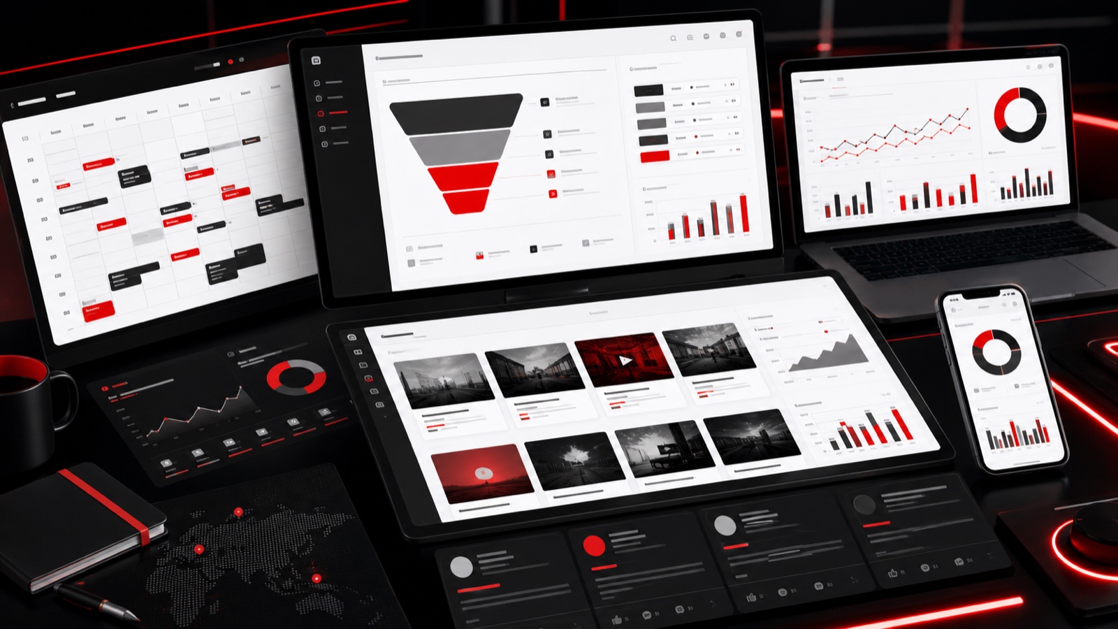 Techmedia multi-device digital dashboard
